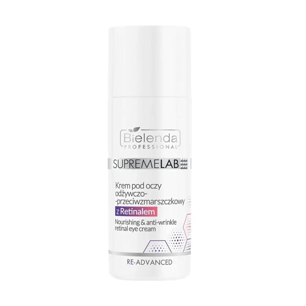 Живильний крем для шкіри навколо очей Bielenda Professional Supremelab Nourishing &amp; Anti-Wrinkle Retinal Eye Cream з ретинолом, 15 мл